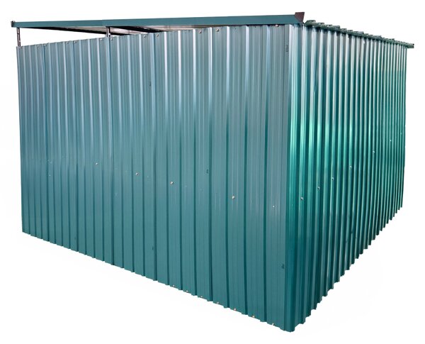 KONDELA Volieră pentru câine, 250x246x152 cm, de culoare verde închis, DOGNY TIP 7