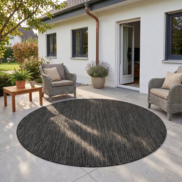 Covor Mira V4 Negru, Rotund, D120 cm