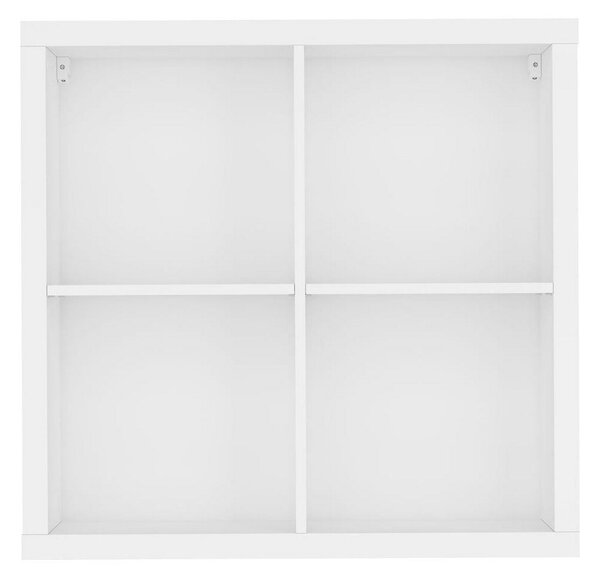 Biblioteca NEPO PLUS SFW-8-8, alb, PAL, 77x35x75 cm
