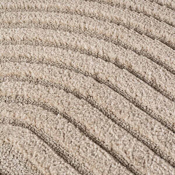 Covor VivaDeco Art V2, 120 x 170 cm, Bej, 100% Polipropilena, Fir 8 mm, 1900 g/mp, OEKO-TEX Standard 100
