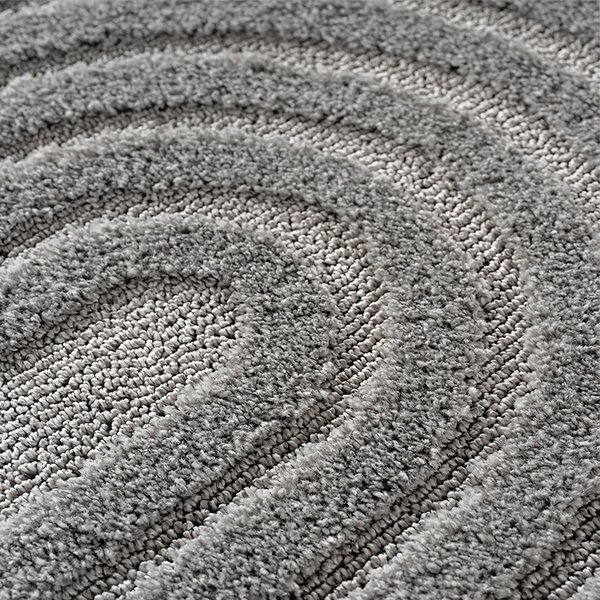 Covor VivaDeco Art V2, 120 x 170 cm, Silver, 100% Polipropilena, Fir 8 mm, 1900 g/mp, OEKO-TEX Standard 100