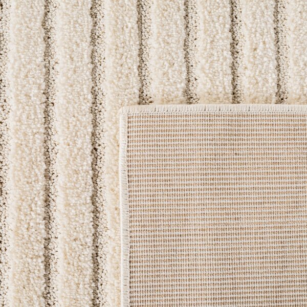 Covor tip Traversa VivaDeco Art V3, 80 x 150 cm, Crem, 100% Polipropilena, Fir 8 mm, 1900 g/mp, OEKO-TEX Standard 100