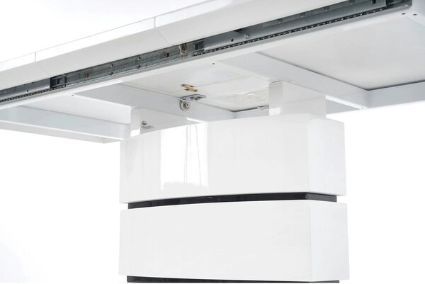 Masa living extensibila NOBEL, alb, 160/200x90x75 cm