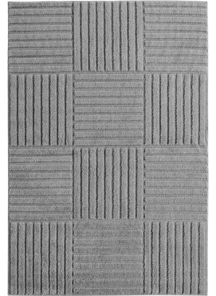 Covor VivaDeco Art V3, 120 x 170 cm, Silver, 100% Polipropilena, Fir 8 mm, 1900 g/mp, OEKO-TEX Standard 100