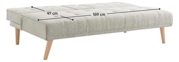 KONDELA Canapea extensibilă, bej, BABET