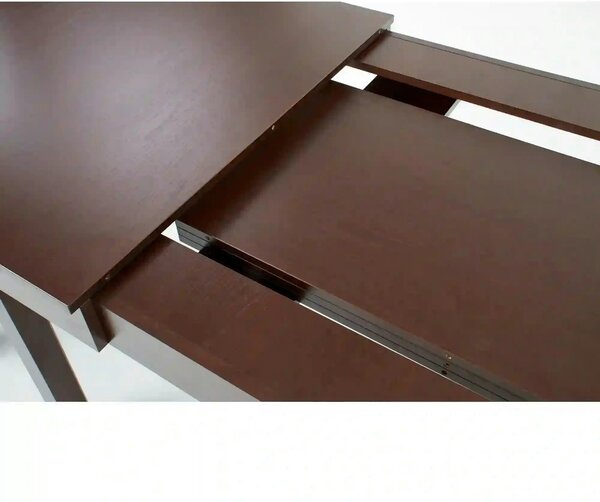 Masa living SEWERYN, nuc inchis, PAL, 160/300x90x76 cm