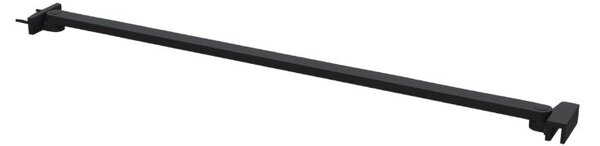 Erga Paris, suport de colț pentru paravane de duș cu grosimea sticlei 6/8/10 mm, lungime 35 cm, negru mat, ERG-V02-PARIS-BAR35-BK