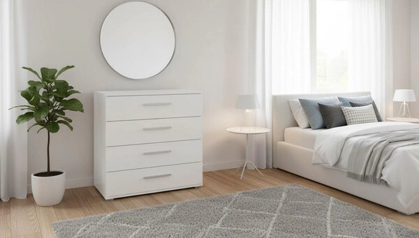 Comoda Lima KM3, alb, PAL, 77x40x82 cm