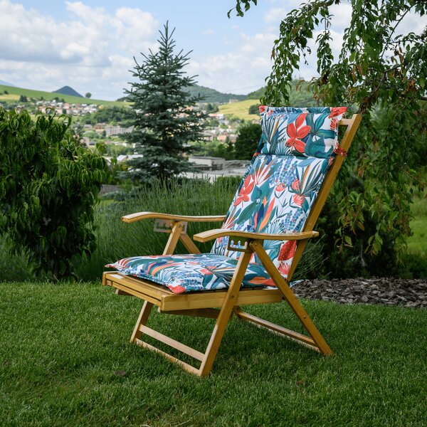 KONDELA Pernă pentru scaun de grădină, model colorat, VALETI