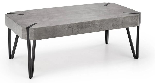 Masuta EMILY GREY, gri/negru, 110x60x42 cm