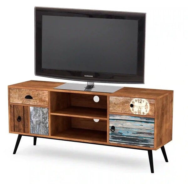 Comoda TV MEZO, multicolor, PAL/otel, 120x39x60 cm