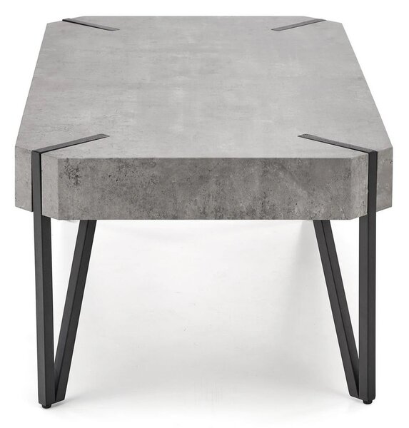 Masuta EMILY GREY, gri/negru, 110x60x42 cm