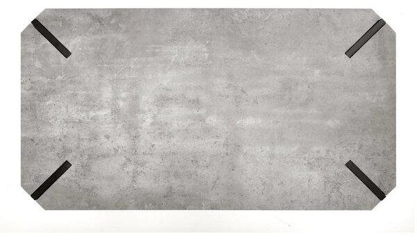 Masuta EMILY GREY, gri/negru, 110x60x42 cm