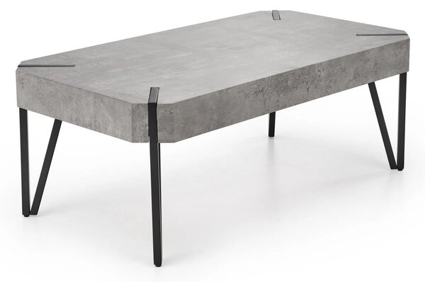 Masuta EMILY GREY, gri/negru, 110x60x42 cm