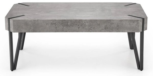 Masuta EMILY GREY, gri/negru, 110x60x42 cm