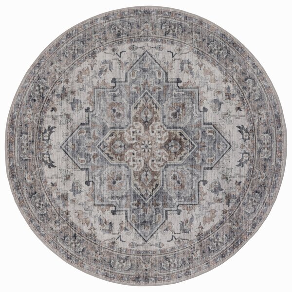 Covor Inka V4 Bej, Rotund, D120 cm