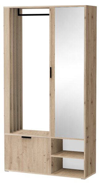KONDELA Set pentru hol, stejar artisan, MUNA