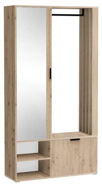 KONDELA Set pentru hol, stejar artisan, MUNA