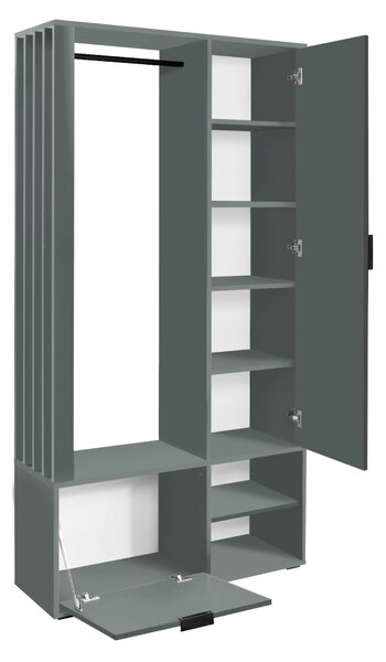KONDELA Set pentru hol, green stone, MUNA