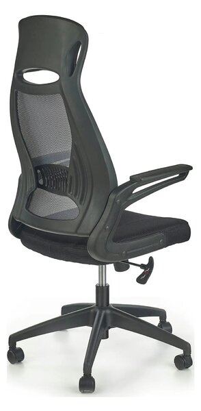 Scaun de birou SOLARIS, negru/gri, stofa mesh/metal/plastic, 58x62x116