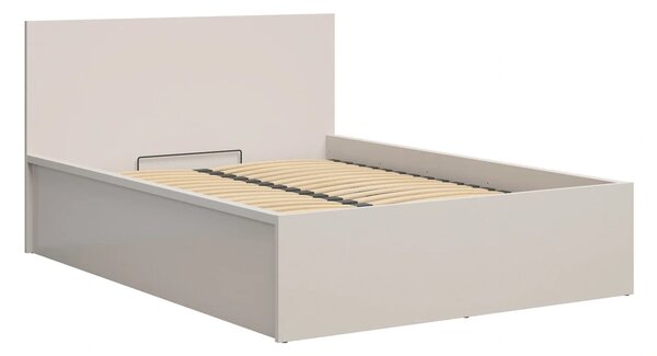 Pat TETRIX 140x200, casmir, PAL, cu somiera si spatiu depozitare