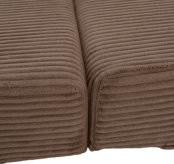 KONDELA Saltea pliabilă/fotoliu extensibil, 2 in 1, maro deschis, VEDIS