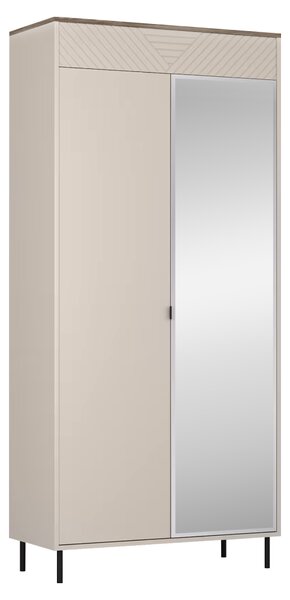 KONDELA Dulap, caşmir/stejar castello, EYCO 2D/40