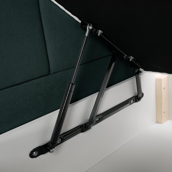 KONDELA Pat boxspring, 200x200, verde, APRIL