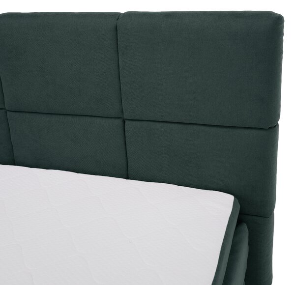 KONDELA Pat boxspring, 200x200, verde, APRIL