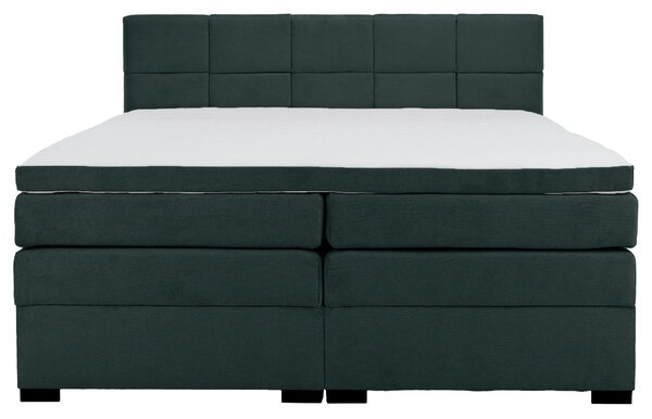 KONDELA Pat boxspring, 200x200, verde, APRIL