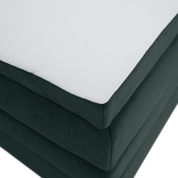 KONDELA Pat boxspring, 200x200, verde, APRIL