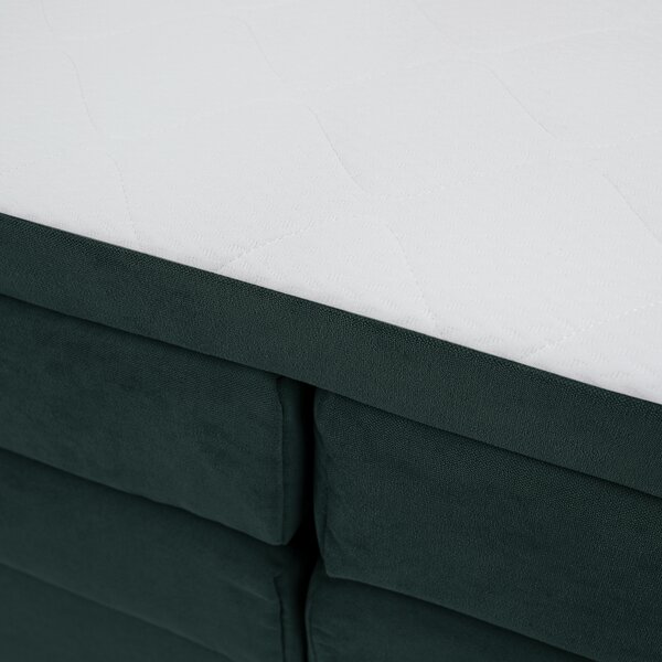 KONDELA Pat boxspring, 200x200, verde, APRIL