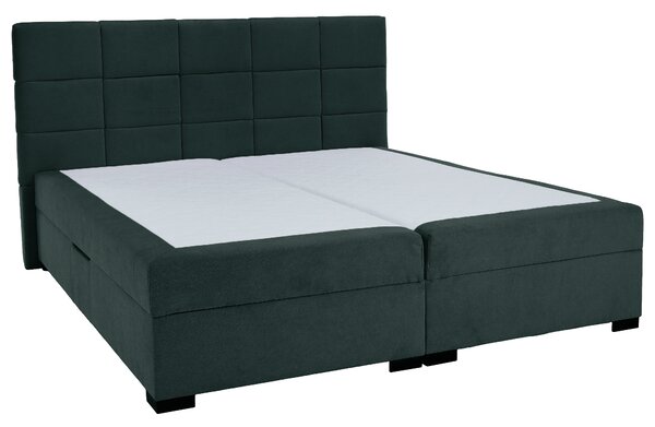 KONDELA Pat boxspring, 200x200, verde, APRIL