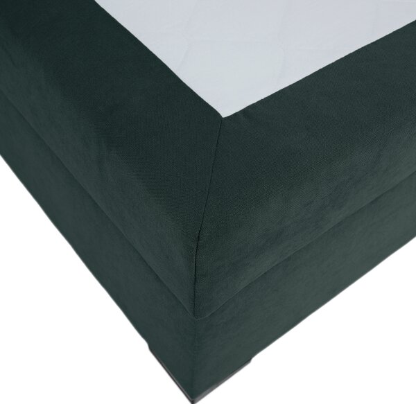 KONDELA Pat boxspring, 200x200, verde, APRIL