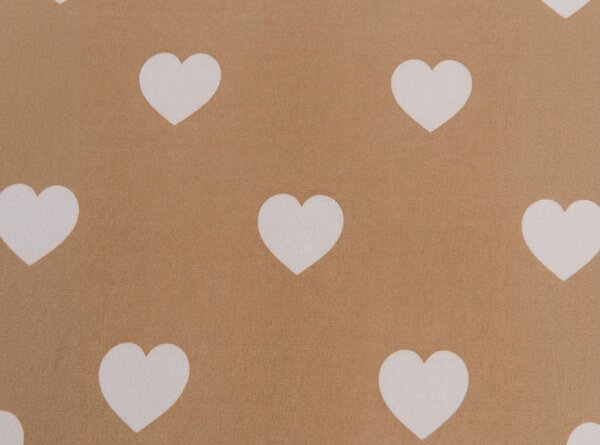 Cearsaf din microfibra CARAMHEART maro 90x200 cm