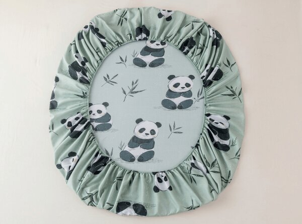 Cearsaf din microfibra PANDA RELAX mentol 90x200 cm