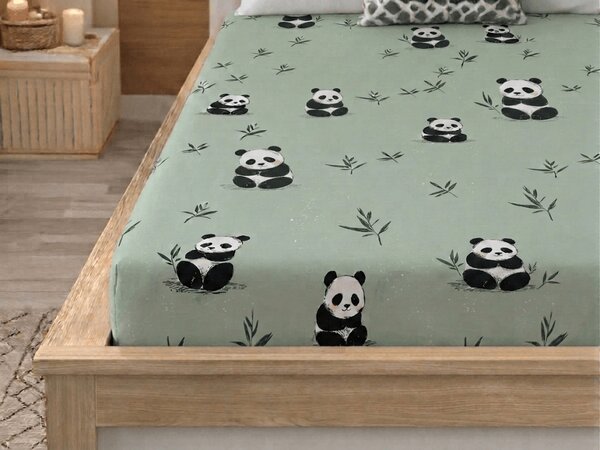 Cearsaf din microfibra PANDA RELAX mentol 90x200 cm