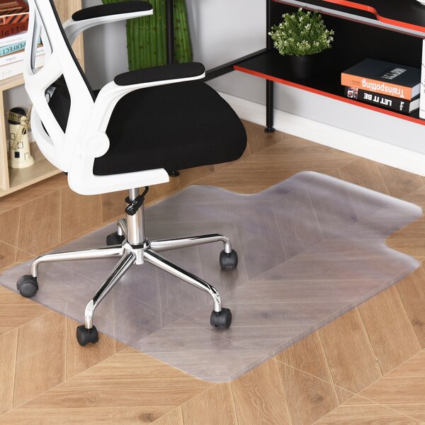 HOMCOM Covoraș Protector pentru Scaun de Birou, Anti-alunecare, Transparent, 90x120cm | Aosom Romania