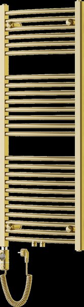 Mexen Ares, element electric de incalzire 1200x500 mm + tija de incalzire 600 W, auriu lucios, W102-1200-500-2600-50