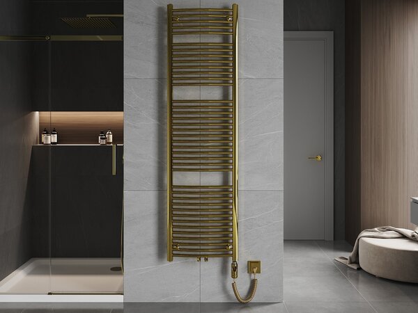Mexen Ares, element electric de incalzire 1800x500 mm + tija de incalzire 900 W, auriu lucios, W102-1800-500-2900-50