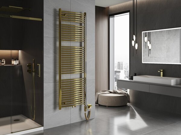 Mexen Ares, element electric de încălzire 1800 x 600 mm, 600 W, auriu lucios, W102-1800-600-2900-50