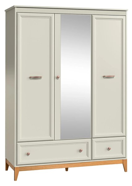 KONDELA Dulap, caşmir crem/stejar, VENDY W-15