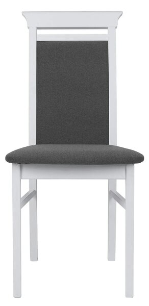 Scaun IDENTO, gri/alb, stofa/lemn, 44x57x95 cm