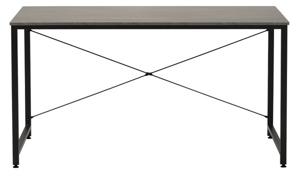 KONDELA Birou, beton/negru, 150x60 cm, MELLORA