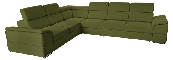 KONDELA Colţar, ţesătură verde Majestic, SEGORIA LUX