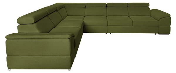 KONDELA Colţar, ţesătură verde Majestic, SEGORIA LUX