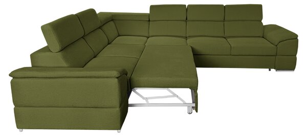 KONDELA Colţar, ţesătură verde Majestic, SEGORIA LUX