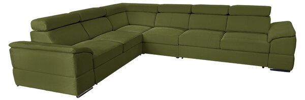 KONDELA Colţar, ţesătură verde Majestic, SEGORIA LUX