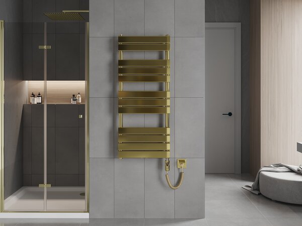 Mexen Ceres, element electric de încălzire 1200 x 500 mm, 600 W, auriu lucios, W111-1200-500-2600-50