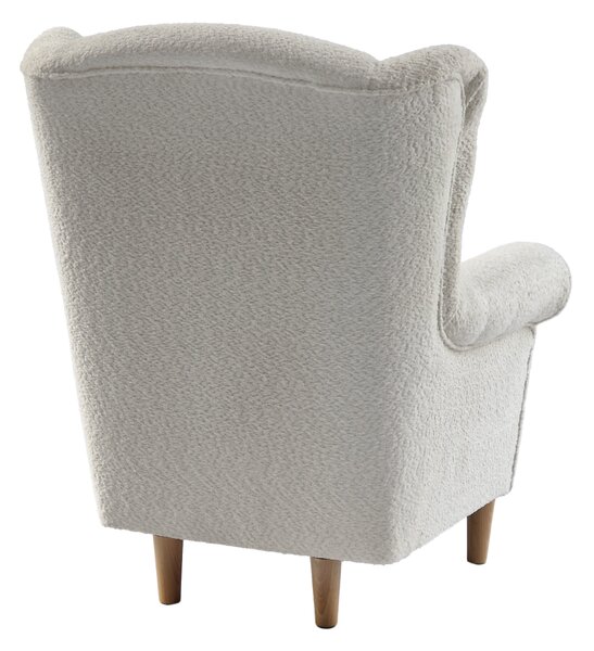 KONDELA Fotoliu, textil crem Coral, CHARLOT